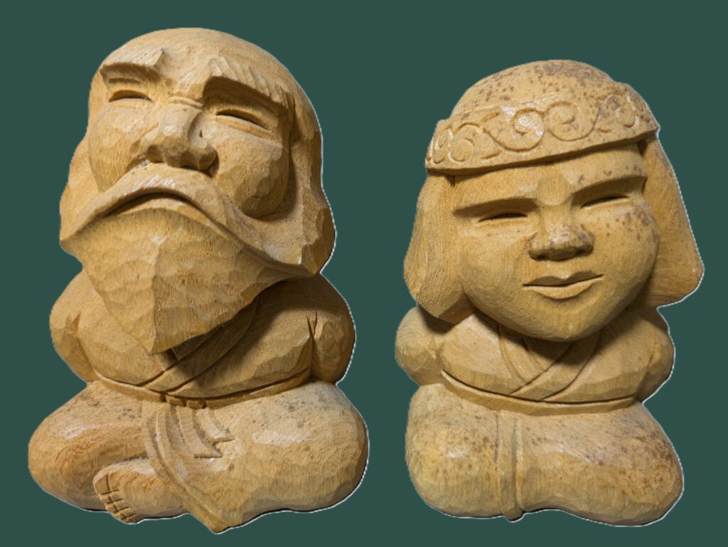 木彫 男女 木像 作家 Y.OhTA 1967年 昭和42年 置物 オブジェ 人形 2024⁄9⁄13～2024⁄9⁄17]東谷茂 木彫展≪年輪に刻む記憶≫ - アート