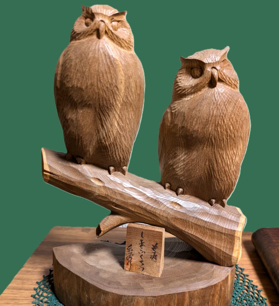 木彫 男女 木像 作家 Y.OhTA 1967年 昭和42年 置物 オブジェ 人形 2024⁄9⁄13～2024⁄9⁄17]東谷茂 木彫展≪年輪に刻む記憶≫ - アート